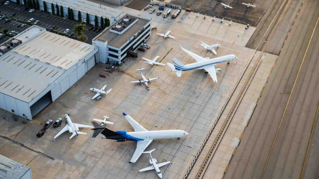 Photo d'un aéroport