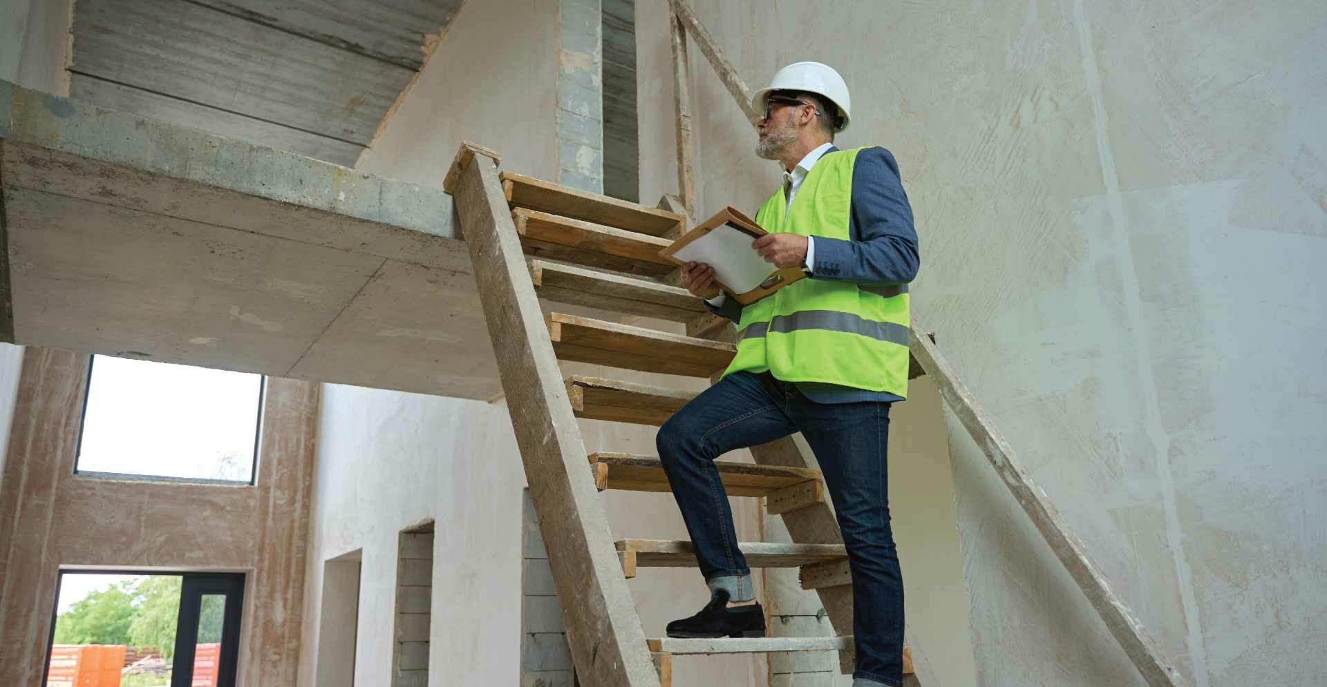 Un homme diagnostic une maison